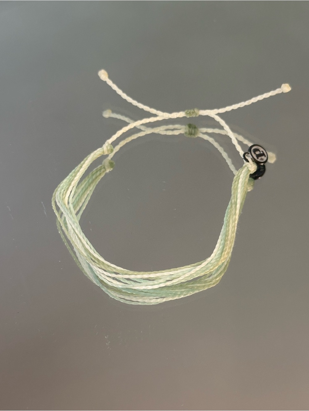 Pura Vida.  Light Green Multi-Strand Friendship Bracelet